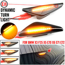 Luz indicadora para-choques automotivo, para bmw x3, f25, x5, e70, x6, e71, e72, 2008 a 2014, luz lateral, dinâmica, lâmpada sequencial 2024 - compre barato