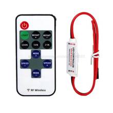 Mini DC 12V 24V 6A LED Dimmer Controller RF Wireless Remote to Control Single Color Strip 3528 5050 5630 2835 LED strip 2024 - buy cheap