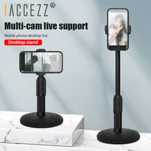 !ACCEZZ Multi-cam Live Phone Holder For iPhone 11 XS Pro Max 8 Xiaomi Huawei Samsung S10 Universal Stand Adjustable Lazy Bracket 2024 - buy cheap