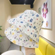 New Flower Embroidered Bucket Caps For Women Transparent Panama Lace Trucker Hat Korean Girl Cute Sun Hats Sombrero Margaritas 2024 - buy cheap