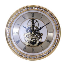Круглые кварцевые часы с римскими цифрами и циферблатом 2024 - купить недорого