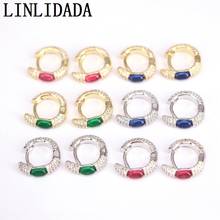 5Pairs Fashion Jewelry Hoop Earrings Circle Earrings Gold / Silver Color Statement Jewelry Gifts 2024 - buy cheap