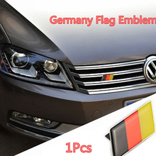 Emblema de la parrilla delantera del coche, insignia de la bandera de Alemania, pegatina, nueva 2024 - compra barato