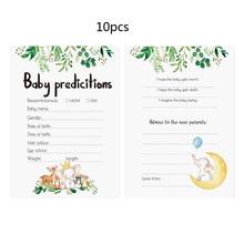 10 Pack Baby Predictions and Advice Cards - Baby Shower Games Ideas for Boy or Girl- Party Activities Supplies 2024 - buy cheap
