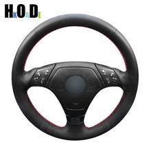 DIY Hand-Stitched Steering Wheel Cover Black Artificial Leathers Car Steering Wheel Cover for BMW E36 E39 E46 2024 - buy cheap