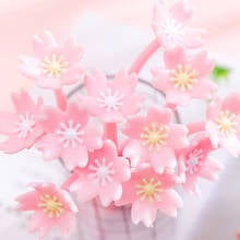 24 Pcs Creative Beautiful Cherry Blossom Gel Pen Cute Flower Student Exam Office Writing Pen Wholesale Kawaii School Supplies 2024 - buy cheap