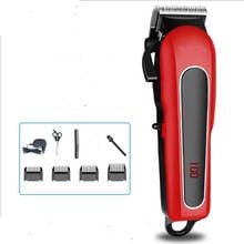 Profissional elétrica barbeiro clipper aparador de cabeleireiro cabeça máquina corte de cabelo barbearia recarregável sem fio cortador de cabelo barbear 2024 - compre barato