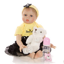 Npkdoll-Muñeca de bebé reborn de silicona para niños, juguete de bebé reborn, 55cm 2024 - compra barato