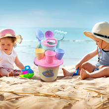 Juego de Herramientas de juego de arena para niño y niña, juguete de combinación de molde de arena para playa y playa, regalo para padres e hijos al aire libre, 1 unidad 2024 - compra barato