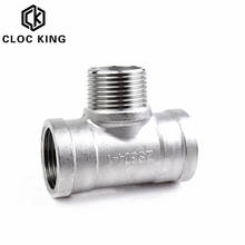 1/4" 3/8" 1/2" 3/4" 1" 1-1/4" Male+Female+Female Threaded 3 Way Tee T Pipe Fitting  BSP Threaded SS304 Stainless Steel 2024 - buy cheap