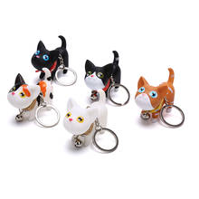 1Pcs Cute Cartoon Fat Cat Pendant Key Rings Cat Key Chain Shake Head Car Bag Keychains Creative Jewelry Gift 2024 - buy cheap