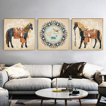 Abstract Horse King Solemnly Decor Pop Art In Saudi Arabia Wall Painting Wall Art Pictures for Living Room Home Decor (No Frame) 2024 - buy cheap