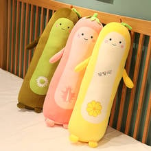80/110CM Cute Lemon Plush Toys Cute Stuffed Soft Strawberry Kiwi Pitaya Plush Long Pillow Children Kids Sleeping Cushion Gift 2024 - buy cheap