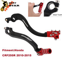 Motorcycle CNC Folding Shifter Shift Pedal Lever Foot Brake Pedal Anti-fall For HONDA CRF250R CRF 250R 250 R 2010-2012 2013-2015 2024 - buy cheap