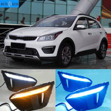 Para kia rio x-line 2018 2019 led faróis do farol drl luzes diurnas luzes de nevoeiro nevoeiro foglights versão russa 2024 - compre barato