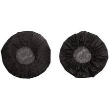 Черные одноразовые чехлы для микрофона, 200 шт., аксессуары для караоке, защита от брызг, защита от пыли 2024 - купить недорого