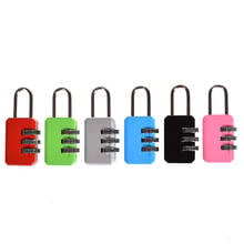 3 Dial Digit Password Lock Combination Suitcase Luggage Metal Code Password Lock Padlock Multi Colors Travel Security Protect 2024 - buy cheap