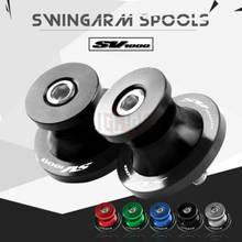 CNC Aluminum Motorcycle Frame Swingarm Sliders Spools Stand Swing Arm Slider Screw For Suzuki SV1000 SV1000S SV 1000 S 2024 - buy cheap