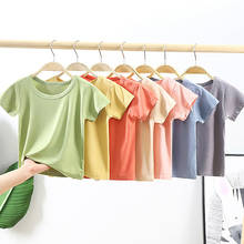 Camiseta de verano para niños, ropa para niños y niñas, camisetas informales de moda, camisetas suaves transpirables Unisex, novedad de 2021 2024 - compra barato