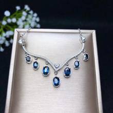 New design style, natural sapphire, 925 Sterling silver, Party Wedding jewelry, mining area wholesale 2024 - buy cheap