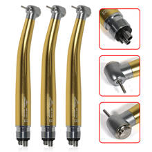 NSK-turbina de aire de pulverización de agua, pieza de mano Dental de alta velocidad, 4 orificios, FG, 1,6mm, Color dorado, 3 uds. 2024 - compra barato