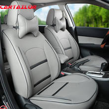 CARTAILOR car seats for Dodge Journey 2009 2010 2013 seat covers cars accessories black leatherette car seat cover protector set 2024 - buy cheap