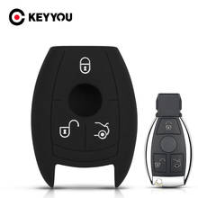 KEYYOU 3 Button Silicone Car Key Case For Mercedes Benz CLS CLA AMG GL R SLK A B C S Remote Key Fob Case Remote Fob Cover 2024 - buy cheap