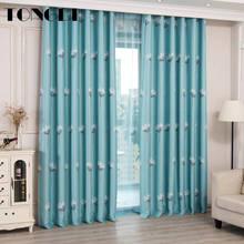 TONGDI Blackout Curtains  Elegance Floral Printing High-grade Decoration For Home Hotel Christmas Party Bedroom Living Room 2024 - buy cheap