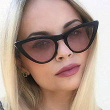 cat eye shade for women fashion sunglasses brand woman vintage retro triangular cateye glasses oculos feminino sunglasses Sexy 2024 - buy cheap