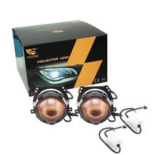 Shuok-projetor de lente lhd mini 2.5 partes, led, retrofit, farol para alfa romeo 159, bmw f10, e38, e30 2024 - compre barato