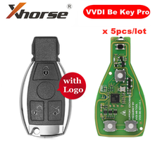 Smart Key Shell 3 Button for Benz Assembling with XHORSE VVDI BE Key pro Improved Version Perfectly with Logo 5 PCS 2024 - buy cheap