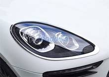 For Porsche Macan 2014-2018 Front Lamp Cover Headlight Trim Light Frame Protector Panel Chrome Auto Accessories 2024 - buy cheap