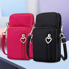 New Women Cell Phone Holder Shoulder Bag Coin Purse Mini Crossody Cell Phone Cash Messenger Bag Strap Wallet Pouch Bag Purse 2024 - buy cheap