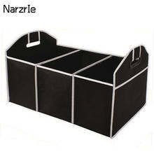 Storage Box Organizer Car Accessories Car Trunk Storage Box Extra Large Collapsible Organizer 3 Compartments Car Seat Organizer 2024 - buy cheap