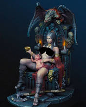 Resin Figure 1/24 ancient warrior sit with base  Model Unassambled Unpainted  Figure Building Kit 2024 - buy cheap