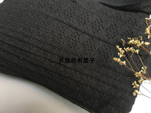 2 Meters Hot Sale Cotton Lace Applique Sewing Trims 4.5cm Width Black Hollow Exquisite DIY Cotton Lace 2024 - buy cheap