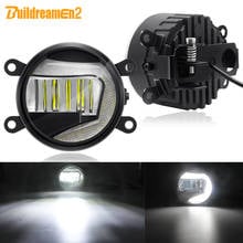 2IN1 Fog Light + Daytime Running Light Car LED Fog Lamp DRL 12V For Mazda Lincoln Scion FR-S Dacia Duster Logan Sandero Solenza 2024 - buy cheap