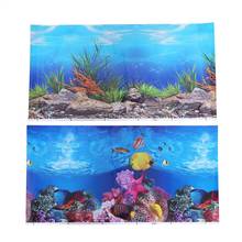 Adesivo de fundo para aquário e tanque de peixes, adesivo de parede 3d dupla face, imagens decorativas subaquário 2024 - compre barato