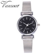 Vansvar Luxury Women's Watches Bracelet Stainless Steel Elegant Small Smple Dial Women's Business Watch Quartz Wrist New Female 2024 - buy cheap