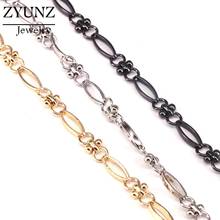 3 Meters, Punk Choker Necklace Chain Textured Link Chain Accessories Rolo Cable Fit for Jewelry Making DIY Supplies 2024 - buy cheap