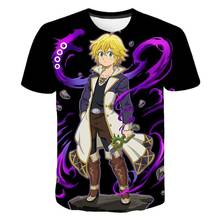 The Seven Deadly Sins Nana Anime T Shirt Men Women Children 3D Print T-Shirt Cartoon Casual Top Luffy Boy Girl Streetwear 2024 - buy cheap