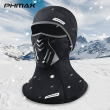 Phmax velo máscara de esqui inverno mtb bicicleta ciclismo máscara facial filtros proteção aquecedor divisão máscara esportes ao ar livre ciclismo headwear 2024 - compre barato
