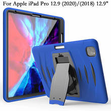 Capa de silicone para tablet, capa dura, resistente à impacto, para ipadpro 12, 9, ipad pro 12.9, pro12 2018, 2020 2024 - compre barato