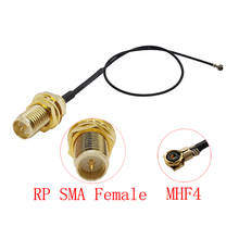 1Pcs RP SMA Female (Male Pin) Jack to MHF4 IPX IPEX U.FL 0.81 Cable Pigtail Connector for Mini PCI 0.81mm Card Intel WIFI Board 2024 - buy cheap