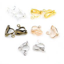 12x5mm 50pcs High Quality 6 Colors Plated Ear Clip DIY Handmade Earrings Findings Jewelry Findings Parts Wholesale 2024 - buy cheap