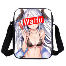 Small Crossbody Bags For Boys Girls Sugoi Senpai Anime Waifu Letter 3D Printing Kids Messenger Bag Sling Bag Handbags Sac A Main 2024 - buy cheap