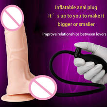 Sex Toys Women Inflatable Anal Plug Gay Dildo Pump Silicone Huge Anus Butt Dilator Expandable Vestibular Prostate Massager 2024 - buy cheap