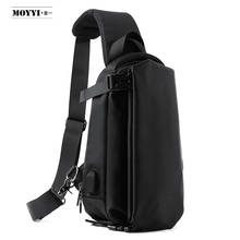 Bolso de pecho de Estilo funcional para hombre, bandolera de estilo callejero, sencillo, informal, de viaje 2024 - compra barato