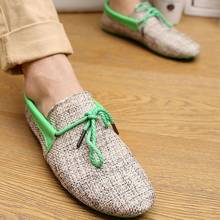 Linen Canvas Shoe Men Sneakers Light-weight Comfortable Summer Hemp Shoes Men Outdoor Casual Shoe Man Loafers Alpargatas Hombre 2024 - buy cheap