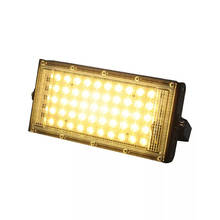 Reflector LED para exteriores, foco IP65 impermeable, farola, iluminación de paisaje, 50W, CA 220V 230V 240V 2024 - compra barato